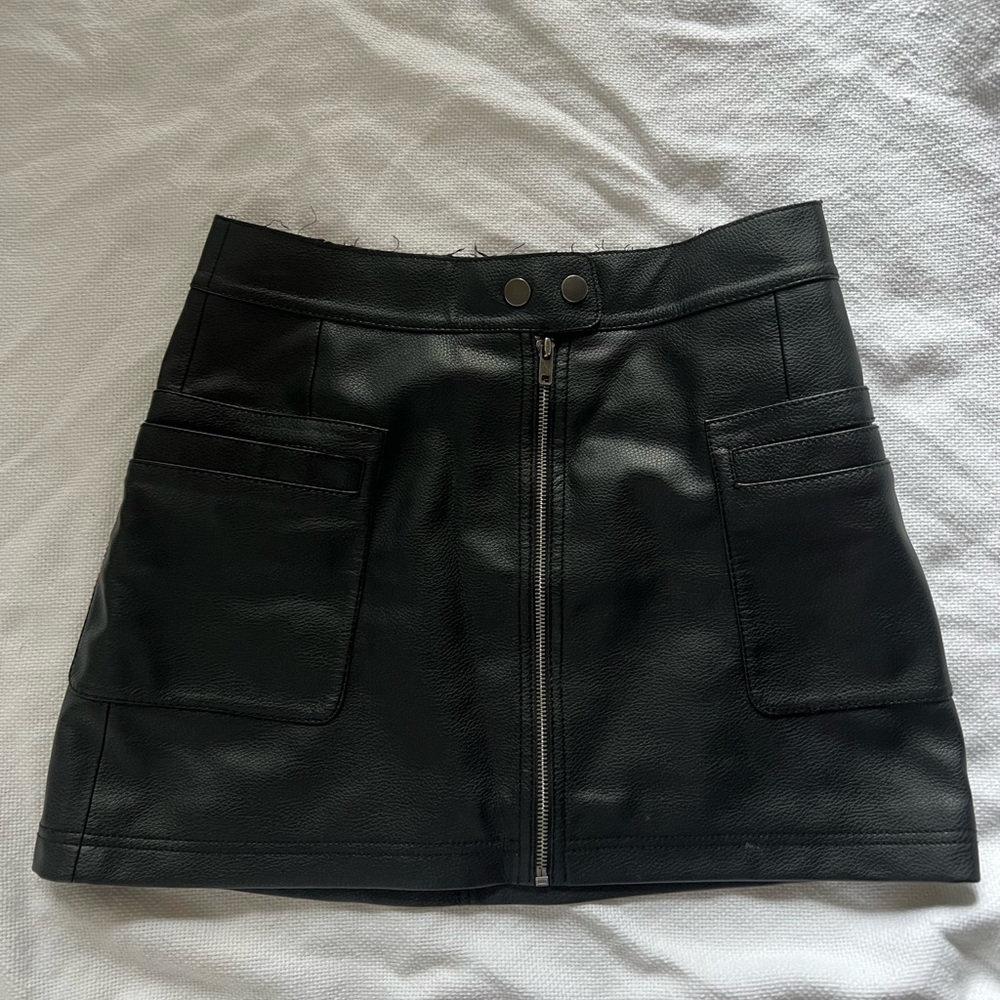 Free people leather skirt